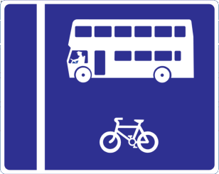 With-flow bus lane on the right