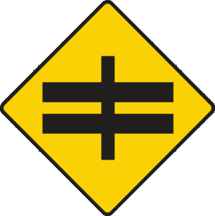 Crossroads with a dual carriageway
