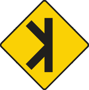 Traffic merging or diverging