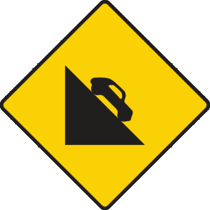 Steep descent