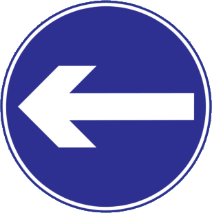 Turn left only