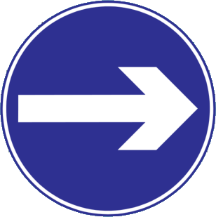 Turn right only