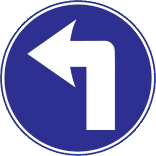 Turn left ahead