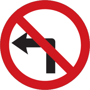 No left turn
