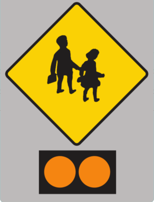 School children crossing