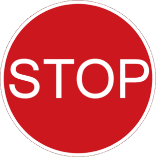 Stop at roadworks
