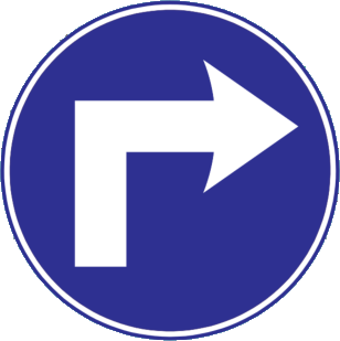 Turn right ahead