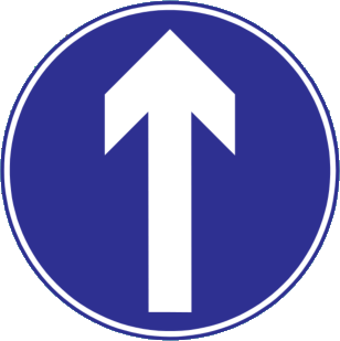Straight ahead only