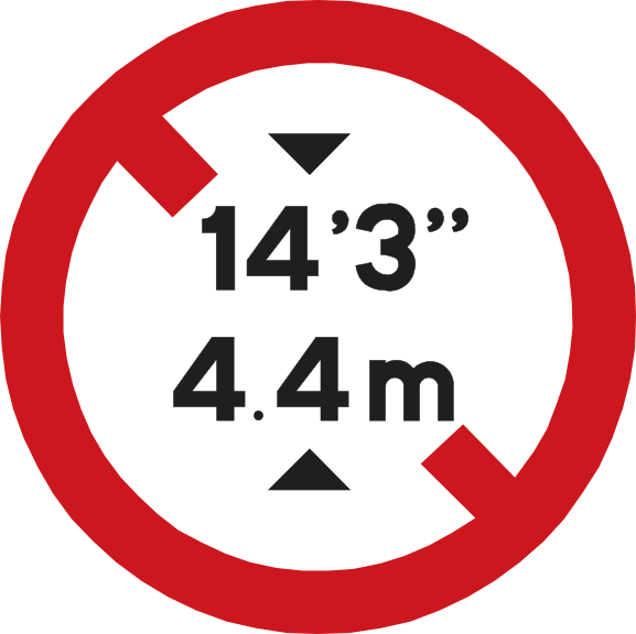 Maximum vehicle height